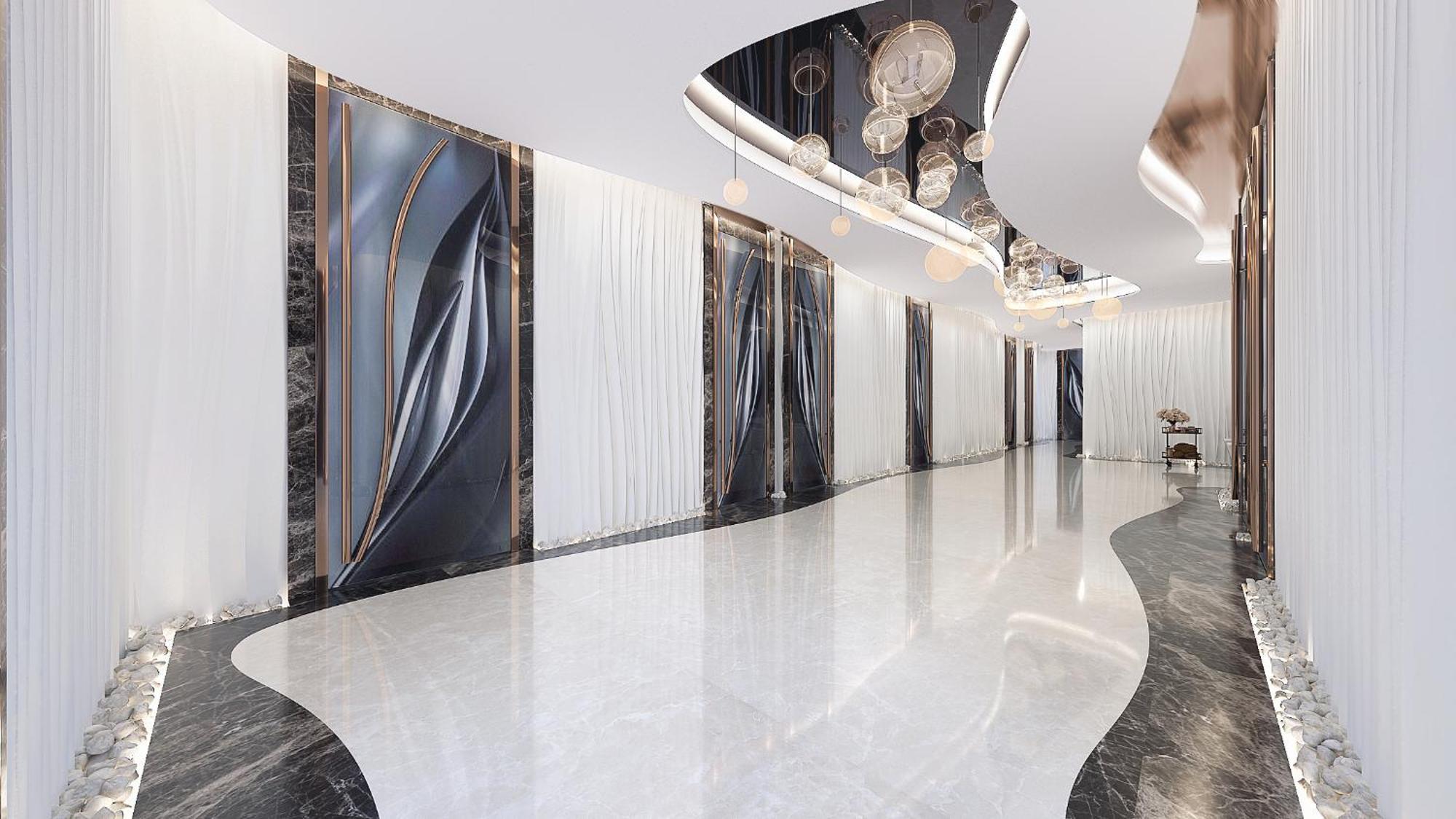 Royal M Al Aqah Beach Resort By Gewan 外观 照片 The interior of the hotel